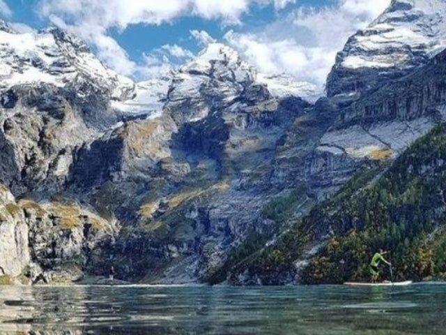 Oeschinen - Mountain lakes to SUP in Switzerland