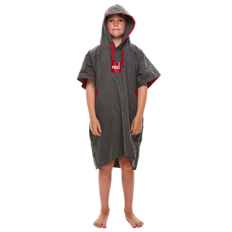 Kid's Quick Dry Microfibre Changing Robe - Grey