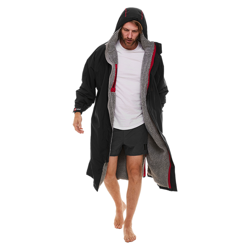 Men's Long Sleeve Pro Change Robe EVO - Black
