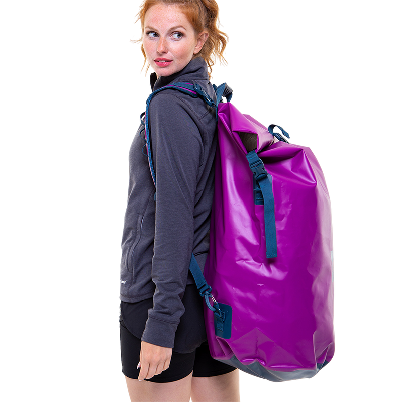 Waterproof Roll Top Dry Bag Backpack - Venture Purple
